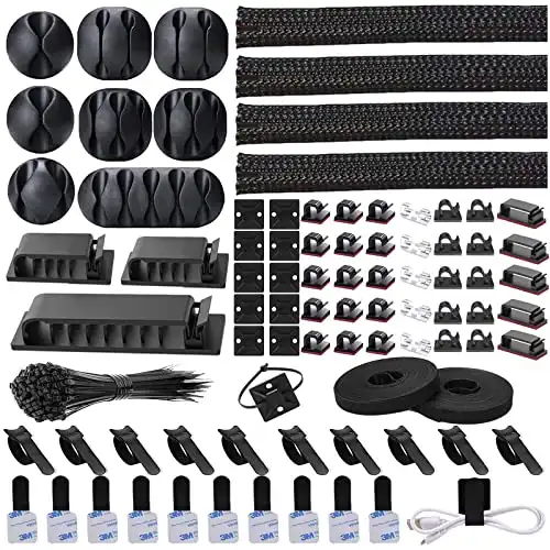 N NOROCME 192 PCS Cable Management Kit