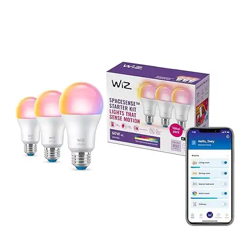 WiZ 60W A19 Color LED Smart Bulb