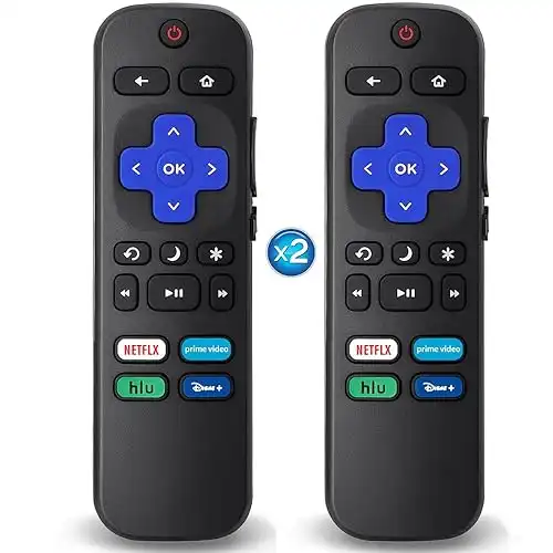 2Pcs Replacement Remote Control Compatible for Roku TV